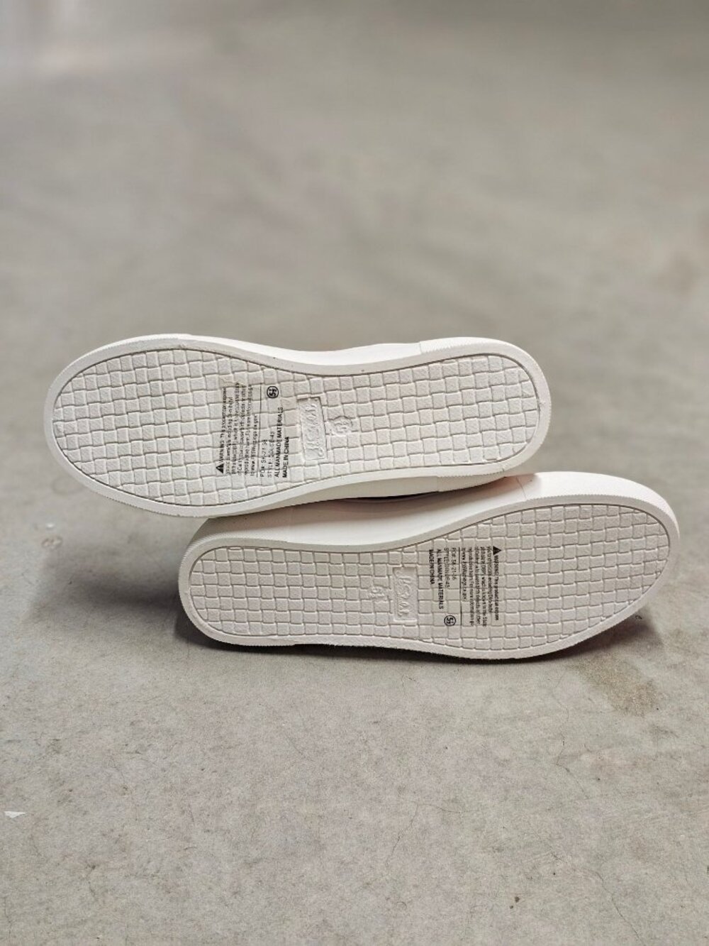 Blush Nubuck Slip-On Platform Sneakers With Elastic Side Panels & White Soles Fo - Picture 7 of 14